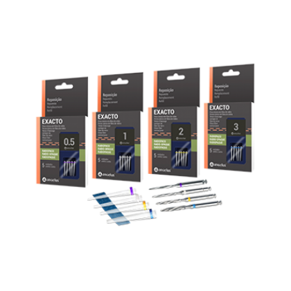 exacto-trial-kits-re-gen-1.png Exacto Trial Kit 0.5 - Angelus - комплект 5 щифта от фибростъкло 1 калибриращa фрезa - Image 1